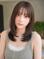 アグ ヘアー テノエ 大宮氷川参道店(Agu hair TENOE)&nbsp;《Agu hair》レイヤー艶ブラウン×numberA.ベースケアミルク