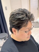 バース 梅田中崎町店(BIRTH)&nbsp;50代40代白髪ぼかしシルバーメッシュバレイヤージュ