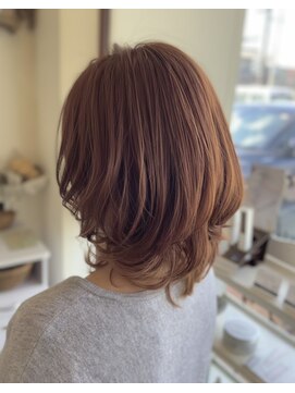 リエットヘア(Lie et.hair) 20代30代40代/ふんわり×マッシュウルフ＊ピンクベージュ