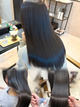 キャンディーエッグ(Candy egg)の写真/本気でツヤ髪になりたい方はぜひ1度ご来店ください*久留米では希少なベホマとケラテインは別格!!