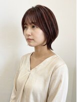 レセ 南柏店(Laissez) 大人可愛いウルフショートヘア/ピンクブラウン【レセ南柏店】