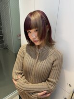 イヴ 原宿(I've)&nbsp;ミルクティベージュ×ボルドーカラー【原宿/I've】mizuki