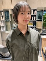 ロカリタ キョウト 河原町三条店(ROCAReTA kyoto)&nbsp;ショートボブ　ハイトーン　オリーブグレージュ