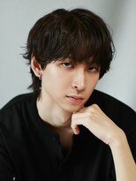 アドール(ADOR)&nbsp;ミディアムウルフ/シャドウパーマ/ダークブラウン/韓国