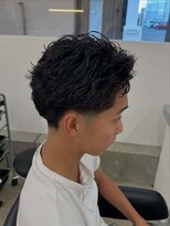 テンション(tension)&nbsp;ツイストピンパーマテーパーフェード札幌駅大通駅バスセンター