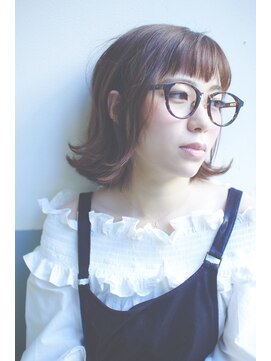 エシカ(ethica) [ethica_南船場] スロウアッシュ × セシル風外ハネボブ＋メガネ