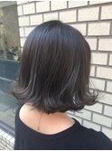 グレージュ☆切りっぱなしボブ