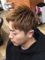 バーバーショップテト(barber shop tete)&nbsp;アップバング×ツーブロック×束感ショート