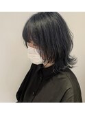 アッシュグレーウルフ/インナーカラー/髪質改善/くびれヘア/曳舟