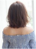 ゆるふわシフォンデジタルパーマ大人可愛い小顔ボブレイヤーロブ