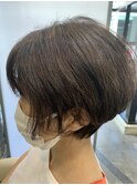 やわらかショート/前下がり/ふんわり/カール/大人女子/艶感/50代