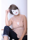  【coma中野】夏髪ハイトーンエッジショート＿アッシュカラー