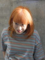 スラップス(SLAPS.)&nbsp;ペールオレンジ×ミディアムレイヤー&ワイドバング