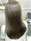 【明るめでも赤みなし!】髪質改善メテオカラー