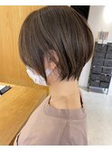 アッシュブラウン×ショート