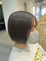 スクリバイタヒエ(SUKURI by tahie)&nbsp;#束間ボブ　#切りっぱなしスタイル