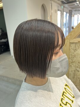 スクリバイタヒエ(SUKURI by tahie) #束間ボブ #切りっぱなしスタイル