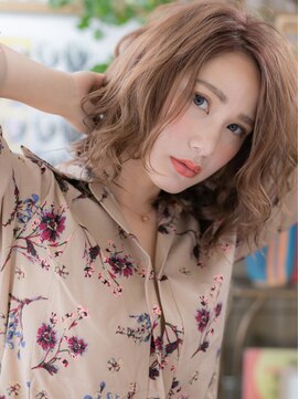 カバーヘアアンドスパ ブリス 浦和(COVER HAIR&SPA bliss) ★外国人風カラー逆グラデーション波巻きカール20代30代40代★9