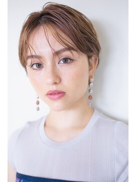 ピズム(PISM) ショコラアッシュ/ボブショート/ヘルシースタイル/斜めバング