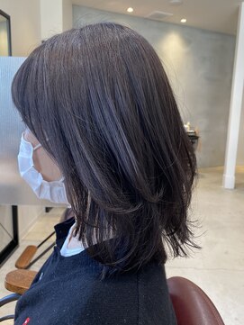 トゥルース(hair&eyelash Truth) 【Truth】レイヤースタイル/ラベンダーカラー/ミディアムヘア