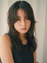 ハク アトリエ(HaKU atelier)&nbsp;アンニュイラフパーマロングレイヤーウルフアッシュブラウン