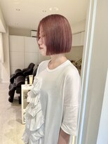 ユイル(Uil) 似合わせ小顔ボブ× ブリーチカラー デザインカラー