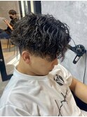ツイストスパイラルパーマツーブロックツイストパーマ