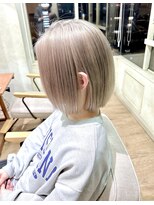 ランプ ヘアー(lamp hair)&nbsp;ケアブリーチ使用/ミルクティーベージュ