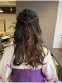 3月　ゆるふわハーフアップスタイル