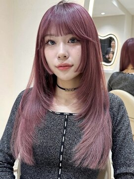 サイン 渋谷(SIGN) ザクザクレイヤーカット巻き方簡単ミディアムロング韓国表参道