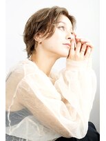 アムネシア 三軒茶屋(AMNESIA)&nbsp;透明感カラー/秋色/オリーブベージュボブ