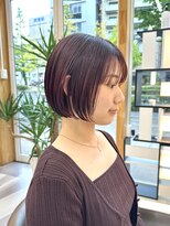 アールオー(Ro)&nbsp;ミニボブ×ボルドーブラウン