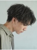 渋谷アップバングセンターパート波巻きスパイラルパーマツイスパ