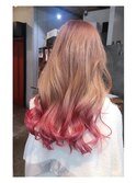 【ＣＲＥＡＭ ＢＥＩＧＥ × ＰＩＮＫ 】エンドカラー