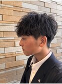 ツーブロックショート