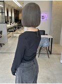 ブリーチ必須オリーブグレージュ×ボブ♪