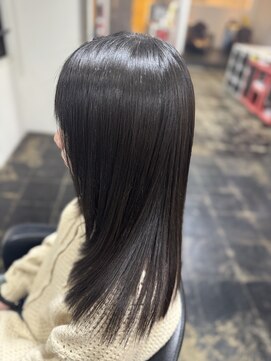 ストレートパーマ専門店 ビタミナポストマン さら艶ロング