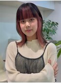 ”インナーカラーピンク