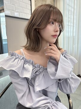 リリー(Lilley) 【稲永麻衣】レイヤーカット+顔まわり+ダブルカラー+韓国ヘア