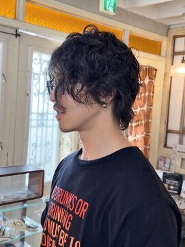 プライベートサロン キッテ(private salon kitte.) ハンサムウルフ感あるメンズパーマ