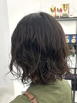 ブラウン(Brown)&nbsp;ボブカット/ボブパーマ／ウェットヘア