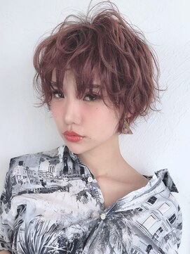 ベルヘアーデザイン 堺東(Belle hair Design) 韓国風ショートカットオリーブグレージュ堺東20代30代40代