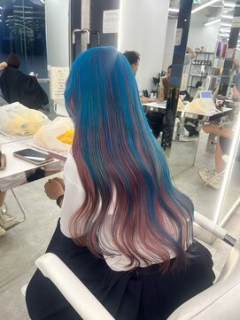 ブラウン(Brown) 体育祭カラー♪水色×ピンク