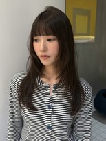 ローエ バイ デコ(Rohe by DECO)&nbsp;-Saki-オリーブブラウン/レイヤーカット/ワイドバング