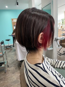 ヘアーディア みどり店(Hair...DiA) 推し活カラー/赤インナー