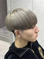 テクト バイアッシュ 吉祥寺店(Tect by Ash) ツーブロック刈り上げマッシュメンズブリーチシルバグレージュ