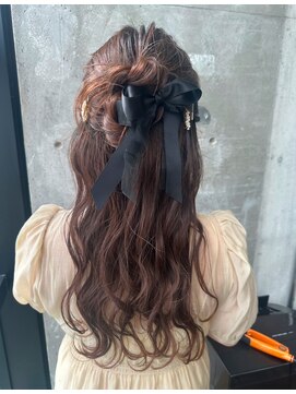 ガルボ ヘアー(garbo hair) 大人可愛いゆるふわお呼ばれヘアセット