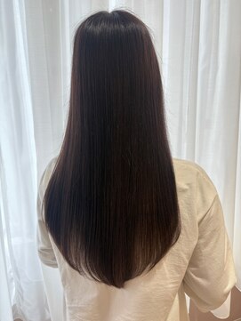 ダークグレージュで透明感たっぷりストレート◎12.05