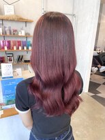 シェル 津山の手店(shel)&nbsp;10代20代大人可愛い髪質改善ピンクブラウン