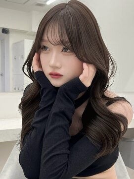 アイトーキョーエス 渋谷(AI TOKYO S) ブリーチなしダブルカラーオリーブブラウン韓国レイヤー顔まわり